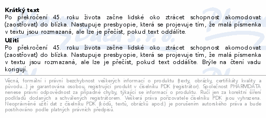 Brýle čtecí +3.00 černé s kovovým doplňkem FLEX