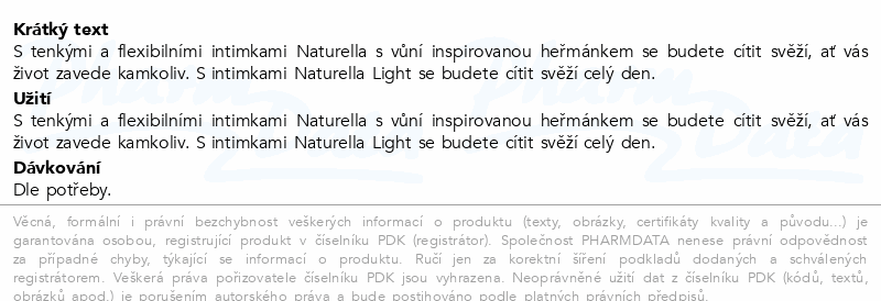 Naturella Camomile light intimky 100ks