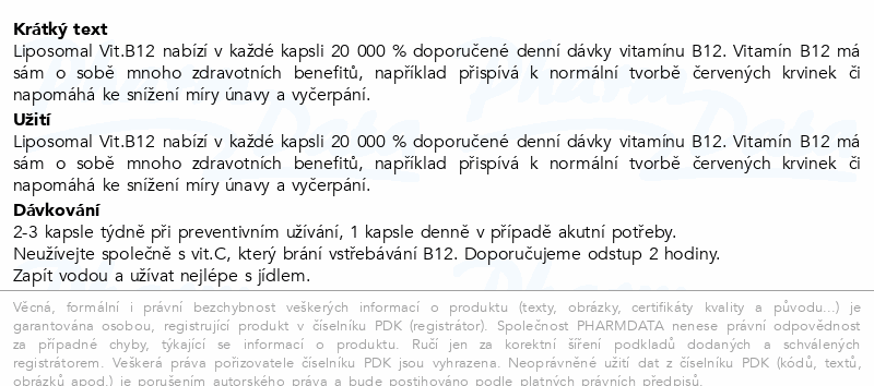Liposomal Vit.B12 cps.30 NUPREME