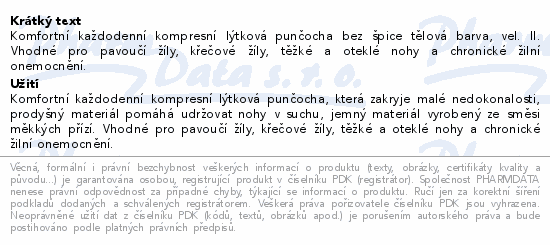 JOBST Opaque II.KT punč.lýtk.bez šp.vel.II tělové