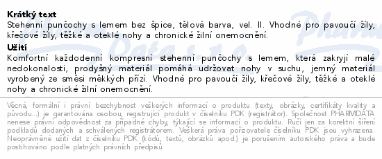 JOBST Opaque II.KT punč.steh.bez šp.+lem v.II těl.