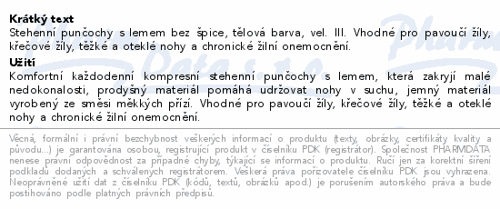 JOBST Opaque II.KT punč.steh.bez šp.+lem v.IIItěl.