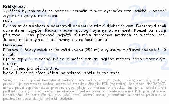 LEROS Vitamín C průdušky 20x1.5g