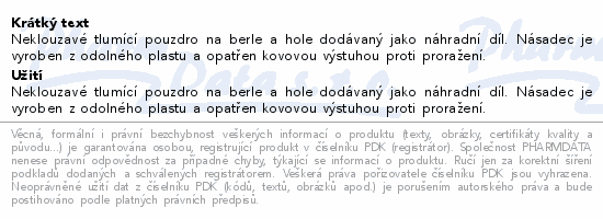 Násadec č.3 na berle a hole šedý Handicap