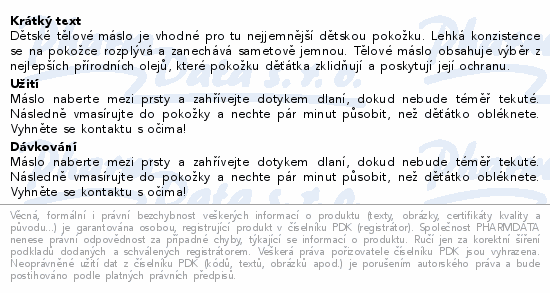 WoodenSpoon Dětské tělové máslo 100ml