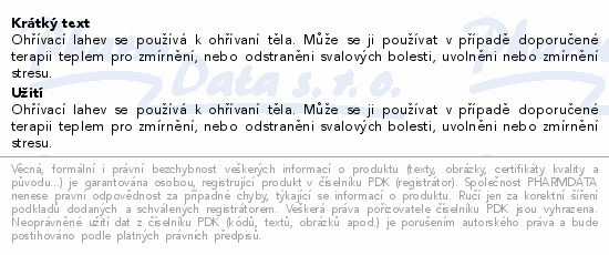 SimplyMed Gumový termofor modrý 2L