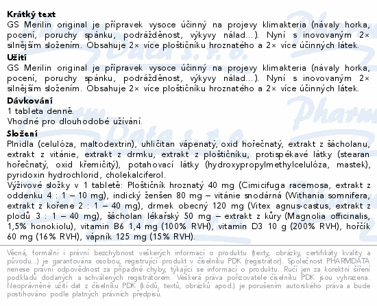 GS Merilin tbl.60