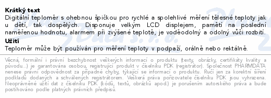 Cemio Metric 304 Rapid Flex Teploměr digitální