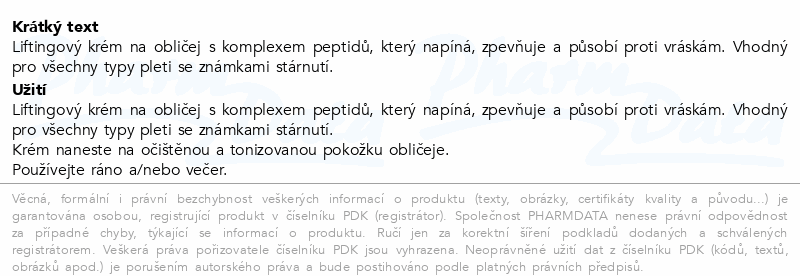 MediPeell iftingový krém s komplexem peptidů 50ml