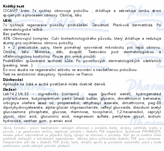 SVR Cicavit+Creme Regenerační krém 40ml
