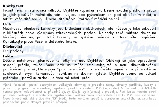 DryNites natah.kalh.chl.JUM 3-4roky/12-21kg/4x16ks