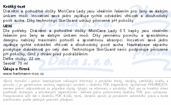 MoliCare Lady Pad ink.vložky 0.5kap.duopack 2x28ks