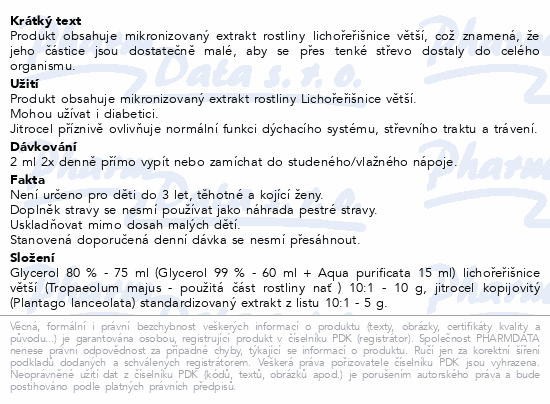 Edenpharma Lichořeřiš.větší+jitrocel Junior 100ml