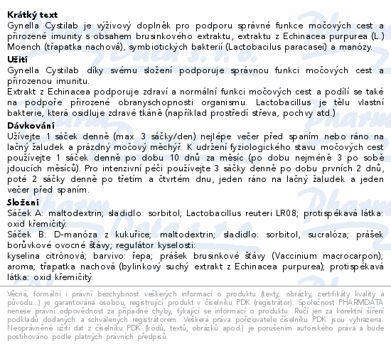 GYNELLA Cystilab 10x4g