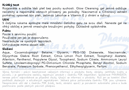 Vellena Cleansing gel skin glow support 150ml