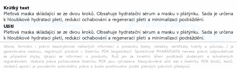 VT Reedle Shot 100 hydrat.pleťová maska 1.5g+27g