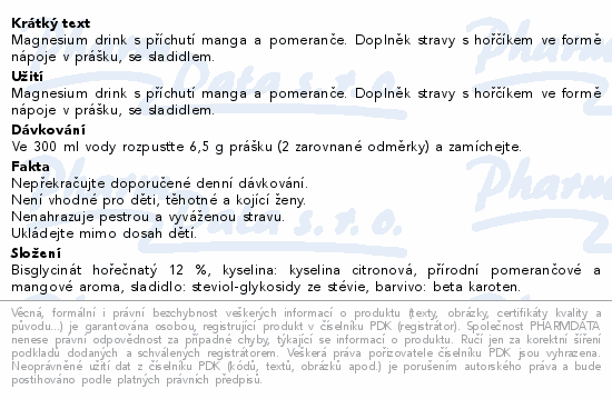 LIVLIFE Magnesium mango a pomeranč 195g