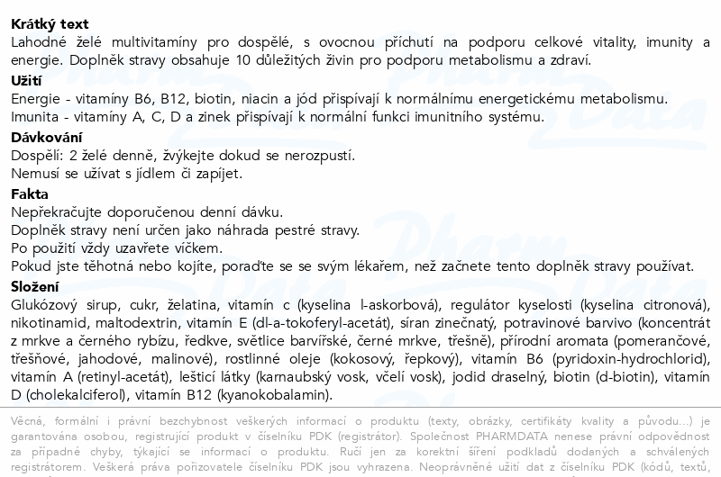 Centrum MultiGummies pro dospělé 60ks