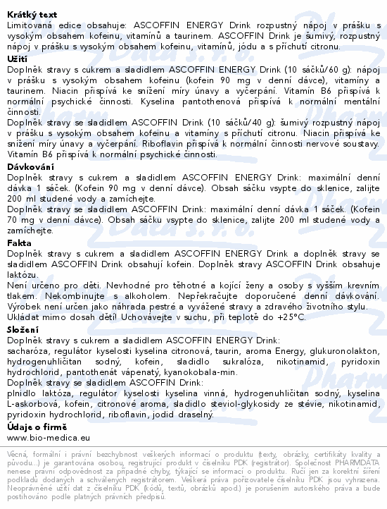 ASCOFFIN limitovaná edice set