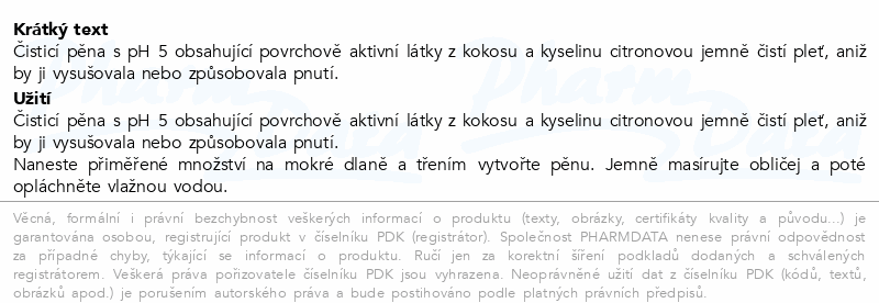 Madagascar Centella čístící pěna na obličej 125ml