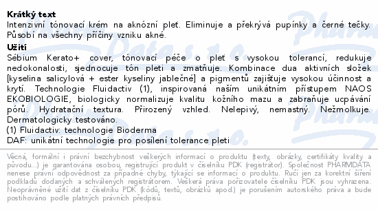 BIODERMA Sébium Kerato+ Cover 30ml