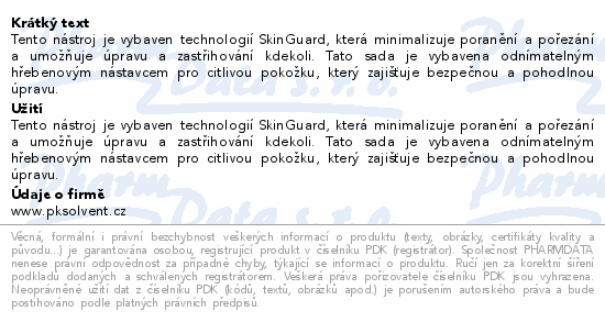 Braun Series 3 BG3 sada pro péči o tělo