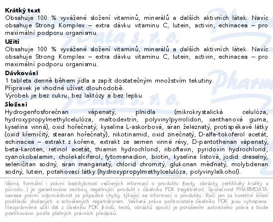 GS Extra Strong Multivitamin tbl.90+30