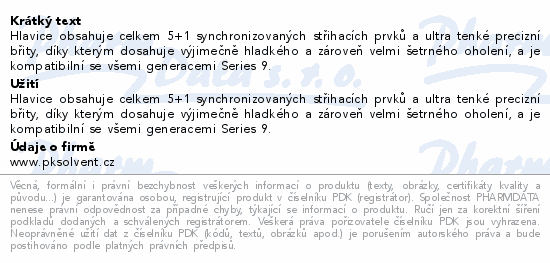 Braun Series 9 Pro+ náhradní hlavice