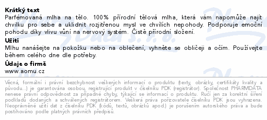 AOMU Happy Body Mist 100ml