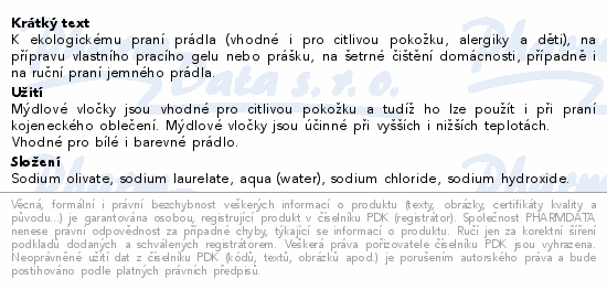 Allnature Mýdl.vločky z oliv.oleje na praní 1000g
