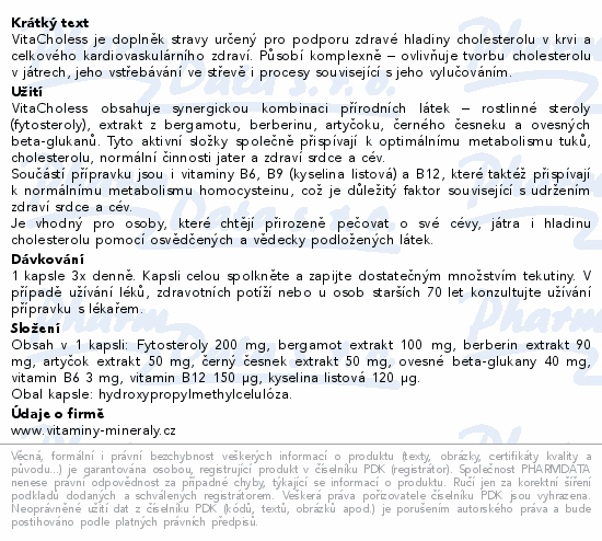 VitaHarmony VitaCholess cps.90