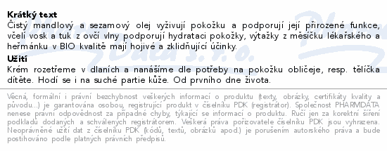 WELEDA baby Měsíčkový krém na tvář a tělo 75ml