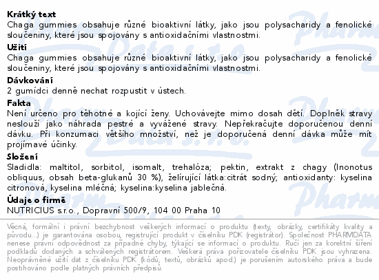 Chaga 500mg gummies 60ks