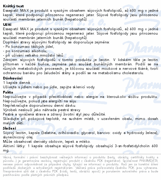 ActivLab Essepatil MAX 600mg cps.30