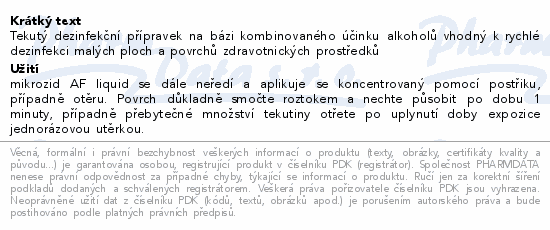 mikrozid AF liquid 750ml schülke