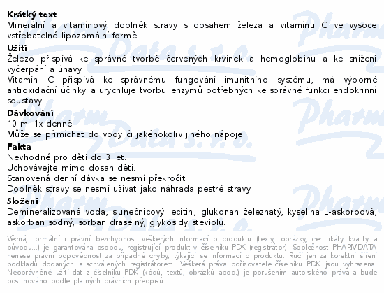 Adelle Davis Liposomal Iron+vit.C 200ml