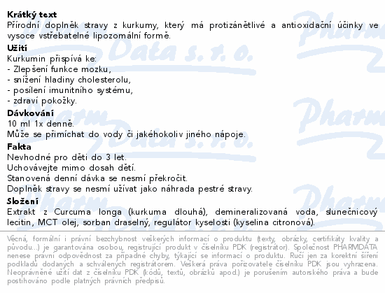 Adelle Davis Liposomal Curcumin 200ml