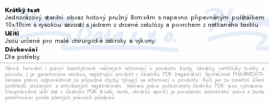 IMMUNITY obvaz hotový pružný č.3 polš.10x20cm st.