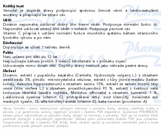 Venodel tbl.60 Valtix