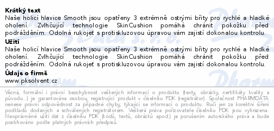 Gillette Venus Smooth náhradní hlavice XXL 12ks