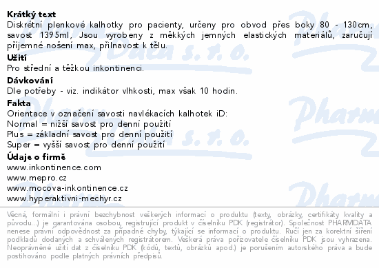 iD Discreet Pants Super M 12ks