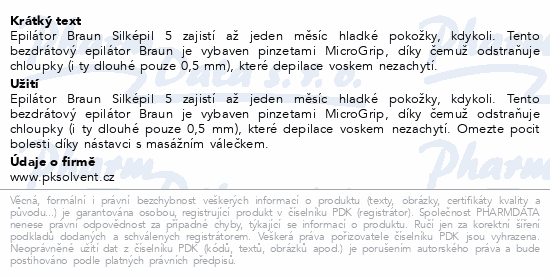 Braun Silképil 5 epilátor mokro&sucho+nástavec