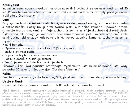 Biorepair ústní voda CompleteProtection 50+ 450ml