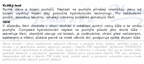 Compeed Náplasti na puchýře střední 5ks