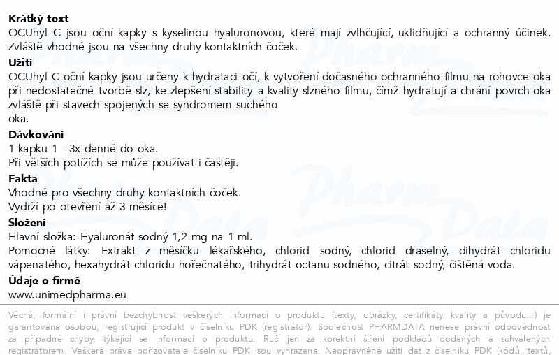 OCUhyl C oční kapky 10ml