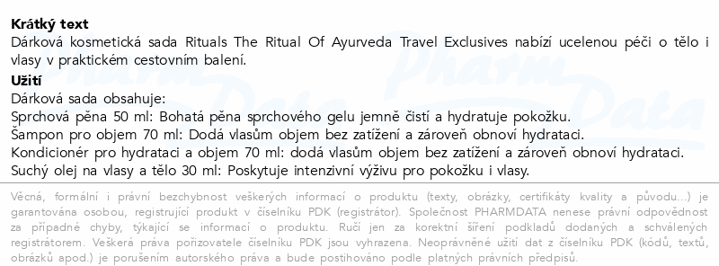 Rituals The Ritual of Ayurv.Reus.Lux.Travel Pouch