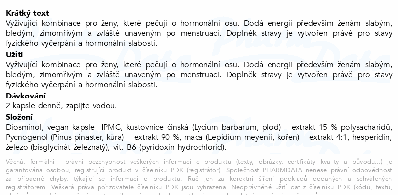 Hormonální síla ženy cps.60 NUPREME