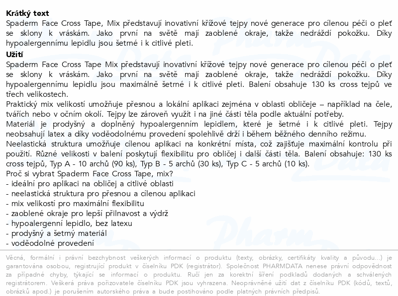 Spaderm dermatologická náplast 130ks