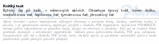 Nontusyl Bylinný čaj proti kašli 20x1.25g Fytoph.