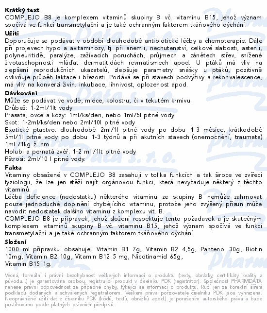 Complejo B8 a.u.v. susp.5l